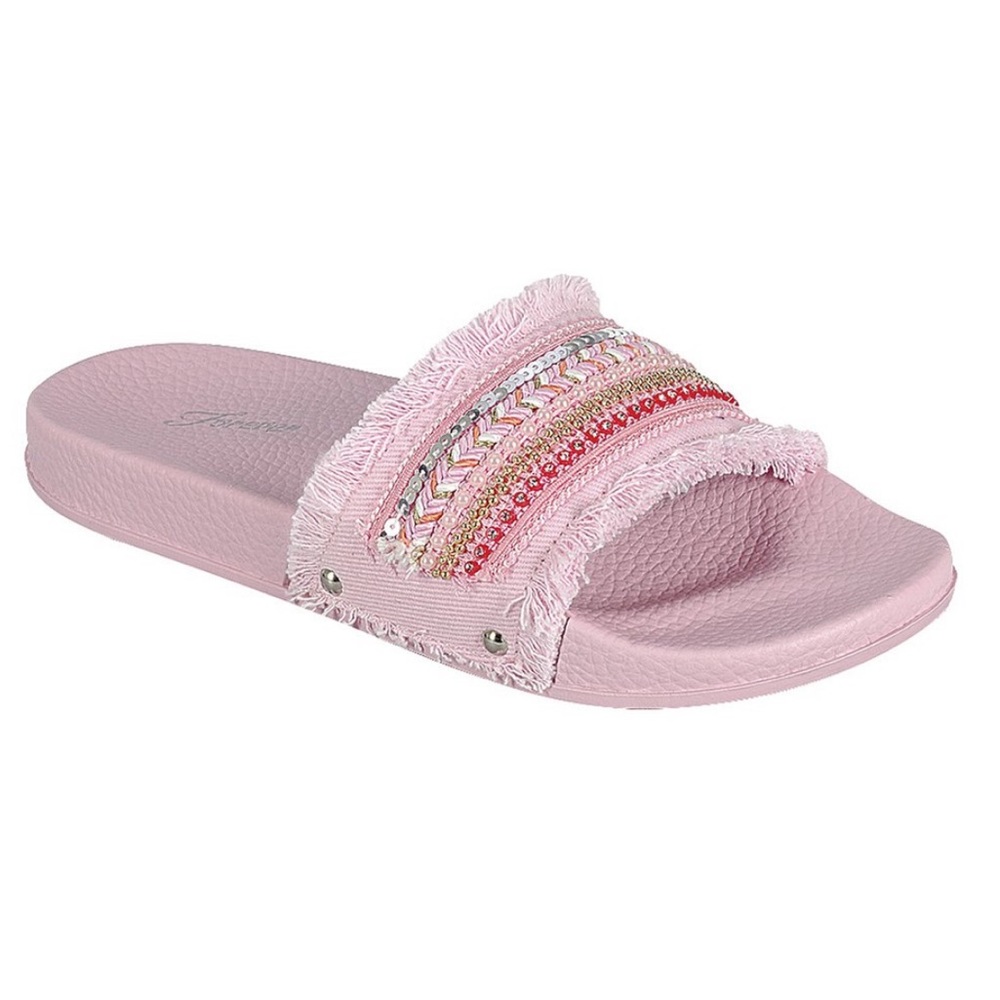 Pink Beaded Izzy Slide